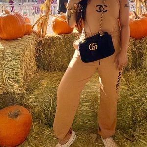 cute over all and joggers